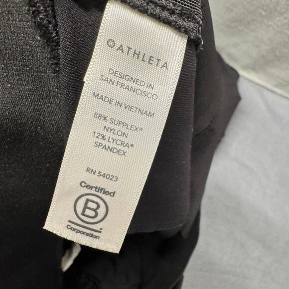 Athleta Pants Womens XS Black Venice Pintuck Pant Activewear 27" Inseam Comfy - Picture 6 of 9